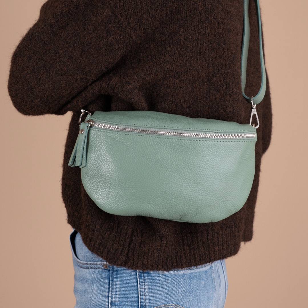 Heuptas-Schoudertas Janne | Zeegroen