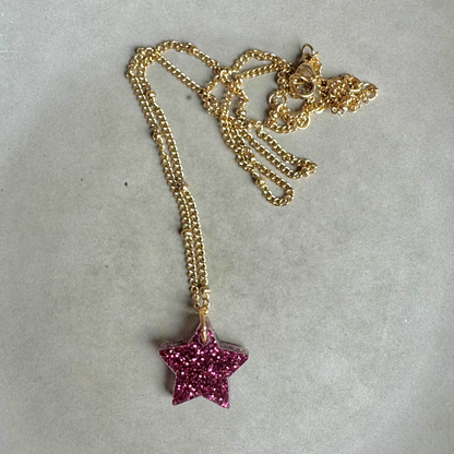 Ketting Lume Charms Glitter | Ster Wine