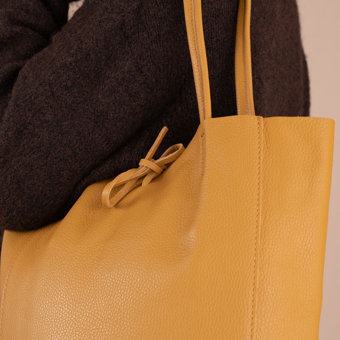 Shopper (Leder) Liene | Ocker