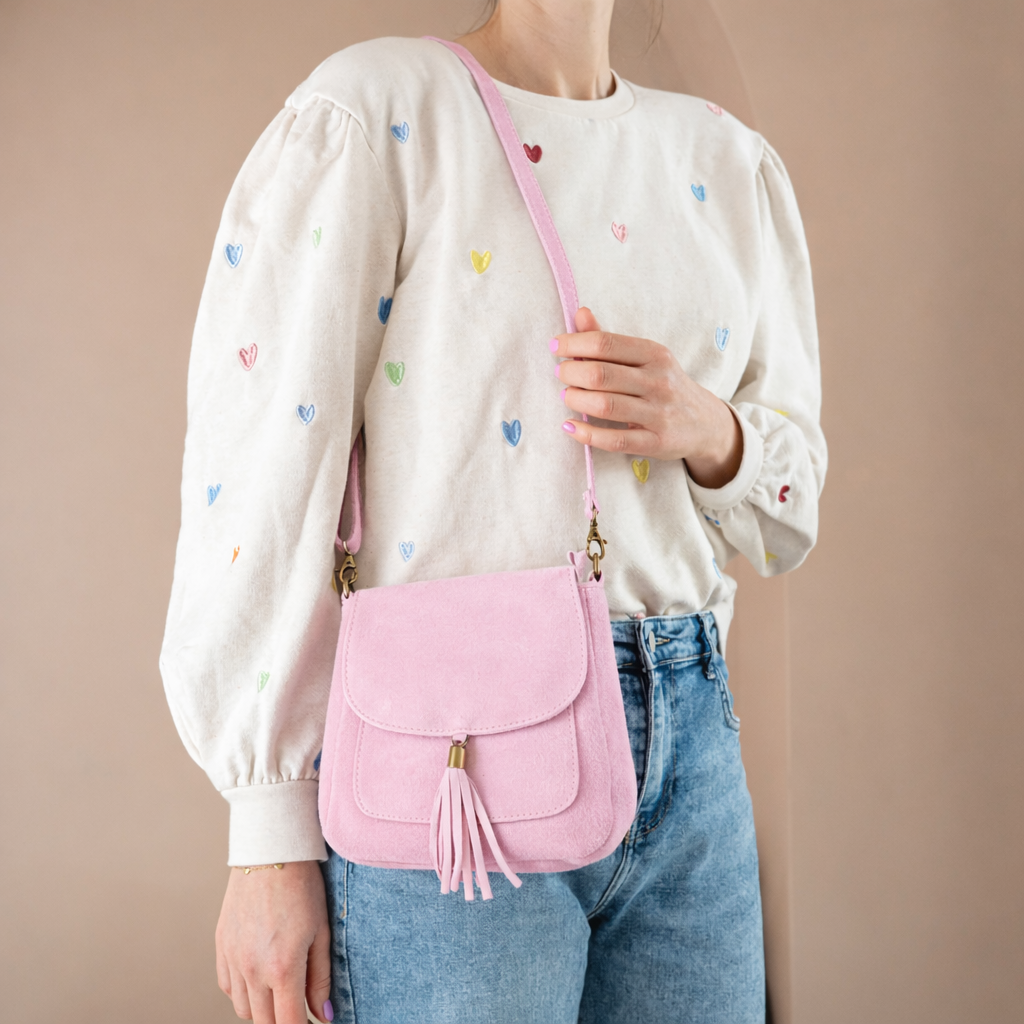 Schoudertas Lieve | Cotton Candy Pink
