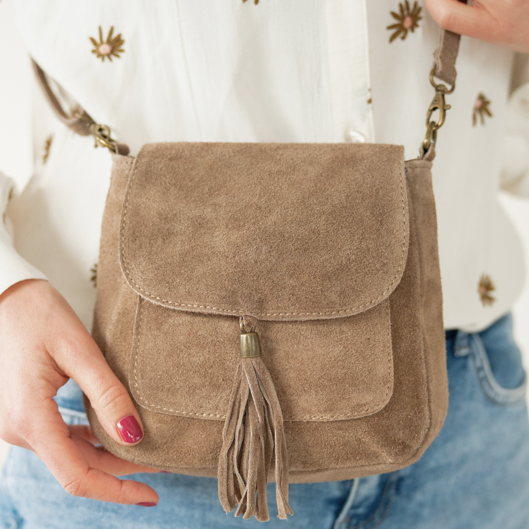 Schoudertas Lieve | Taupe