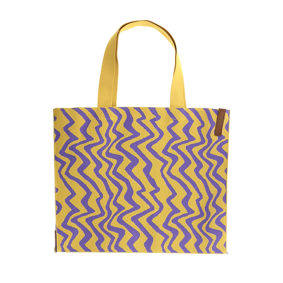 Shopper Lara | Zig Zag Geel-Paars
