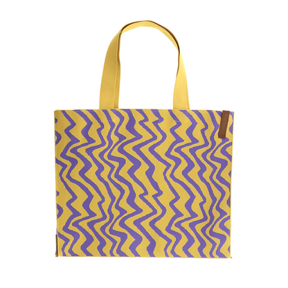Shopper Lara | Zig Zag Geel-Paars