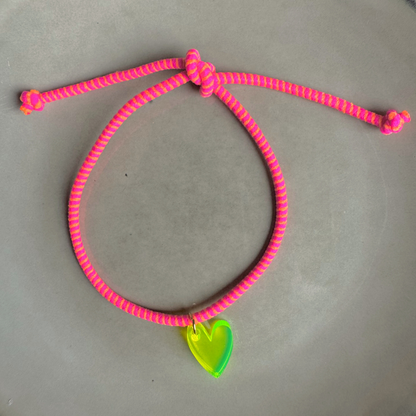 Armband  Lume Charms Fizz | Hart - Neon Yellow