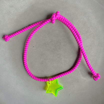Armband  Lume Charms Fizz | Ster - Neon Yellow