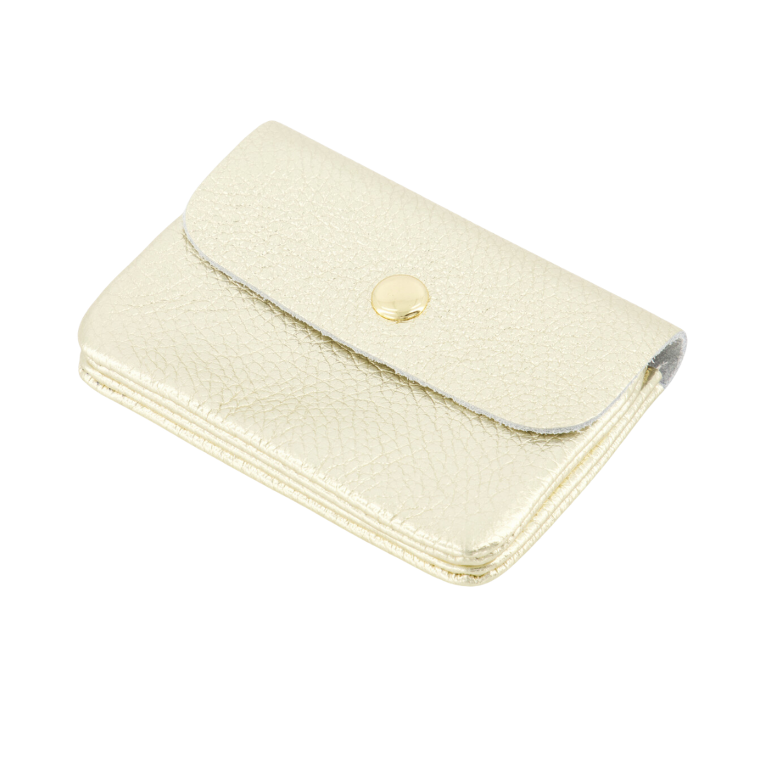 Leather wallet | Rose Metallic