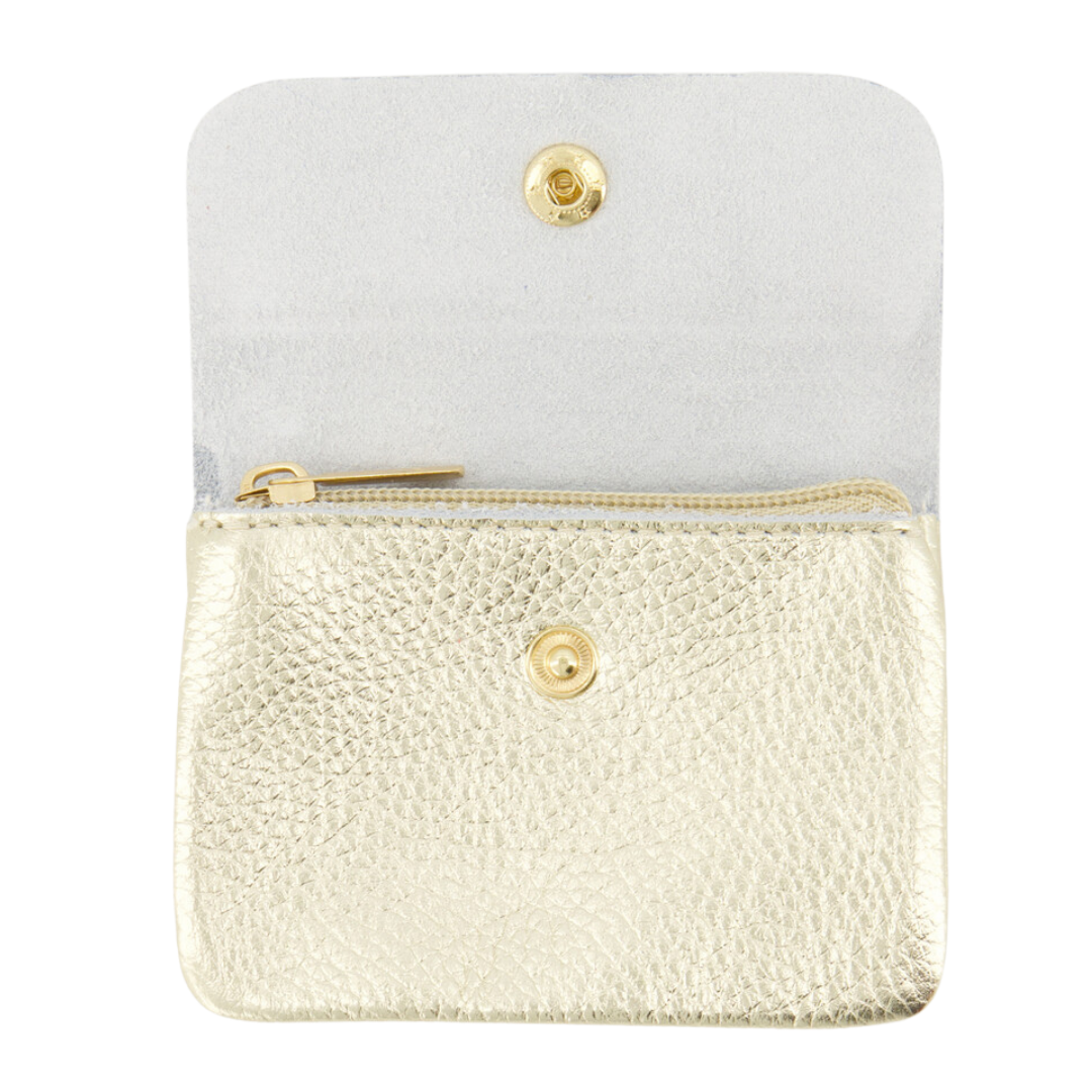 Leather wallet | Rose Metallic