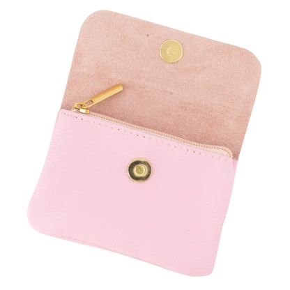 Leather wallet | Rose Metallic