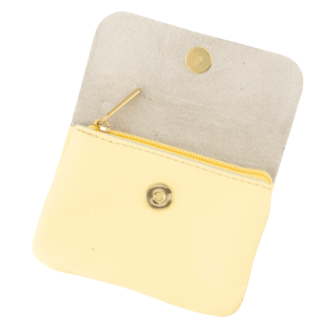 Leather wallet | Rose Metallic