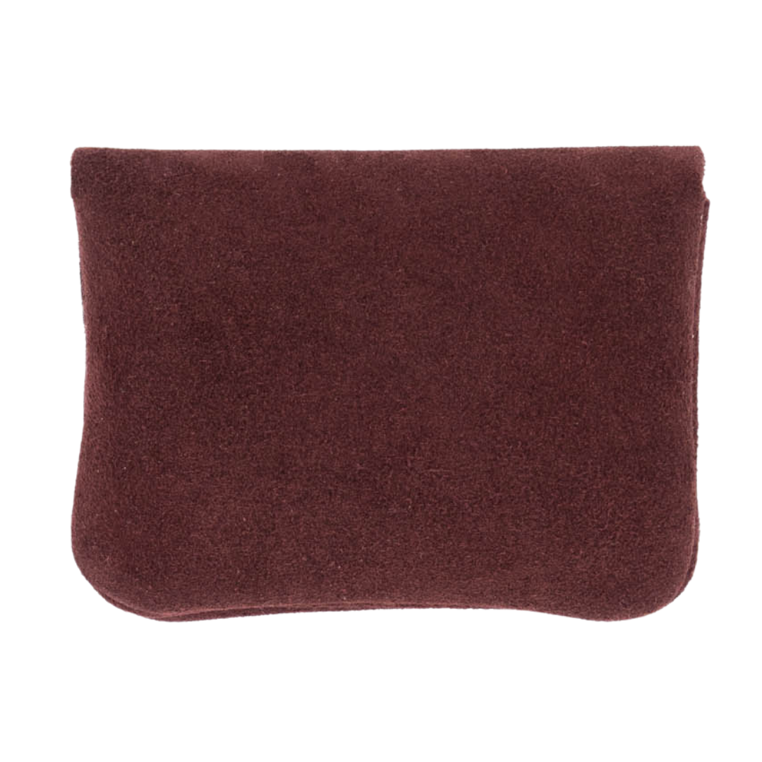 Suède Leder Portemonneetje Sanne | Burgundy