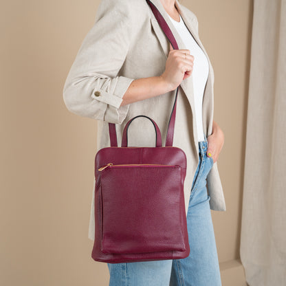 Rugzak / Schoudertas Anne | Burgundy