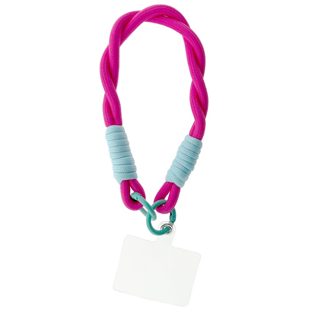 Telefonkabel gedreht kurz | Rosa Blau