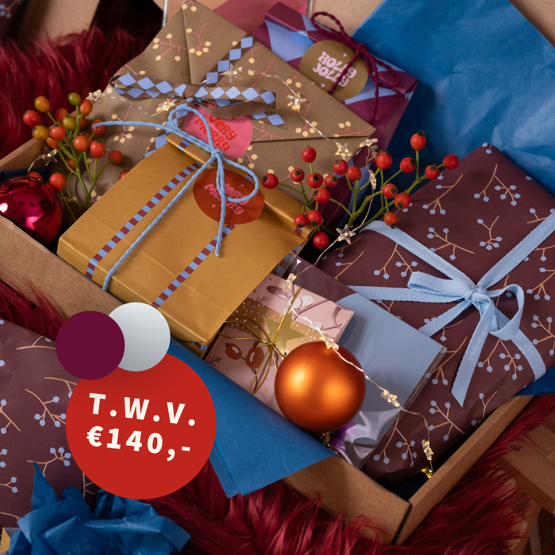 PRE ORDER WEEK 46 - December Gift Very Merry - Burgundy Zilver