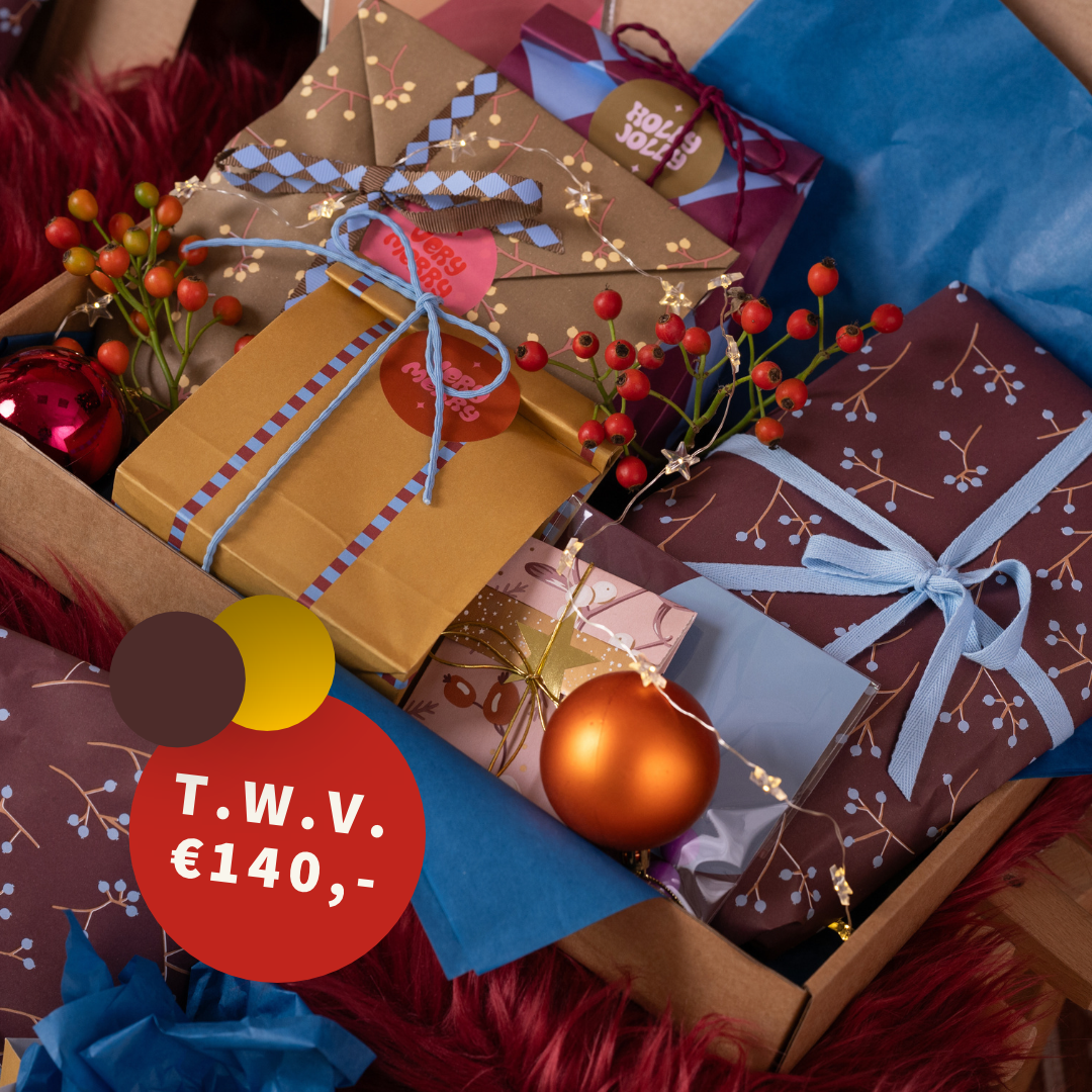 PRE ORDER WEEK 46 - December Gift Very Merry - Donkerbruin Goud