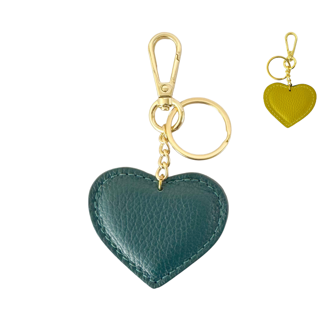 Sleutelhanger Hart Ive |  Petrol - Pistache