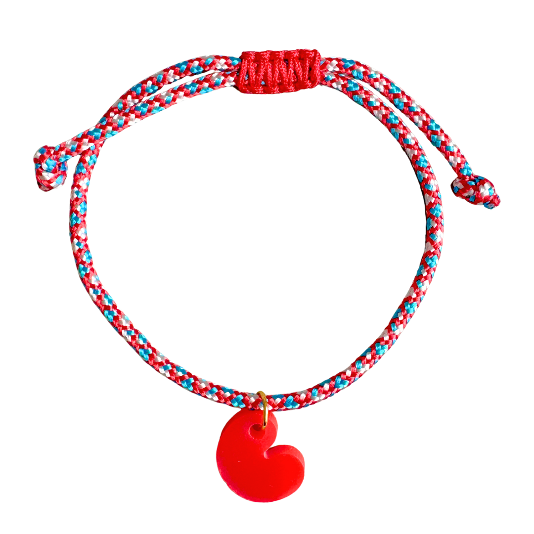 Armband Lume Charms | Pompeblêdsje Rood - 02