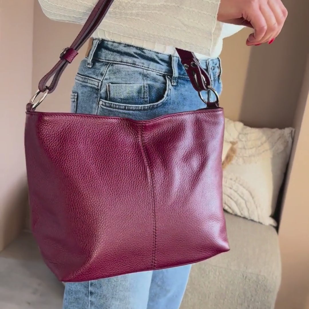 Umhängetasche - Handtasche Else | Burgund