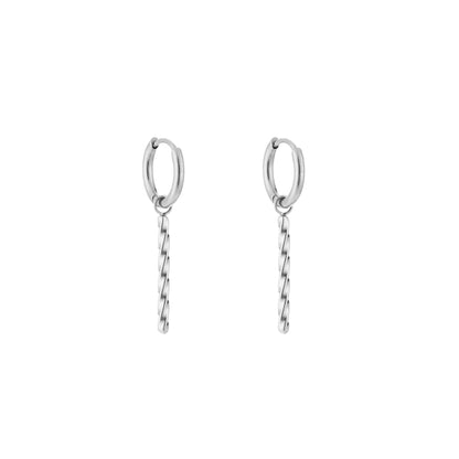 Earrings Twister Silver