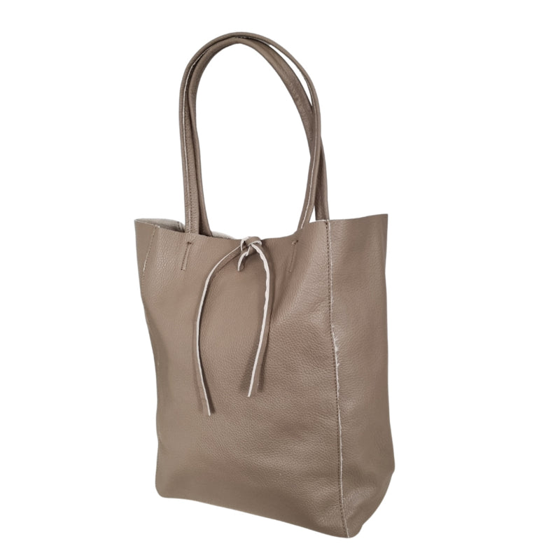 Shopper (Leder) Liene | Taupe