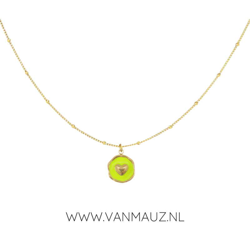Necklace Heart | Neon-Gold