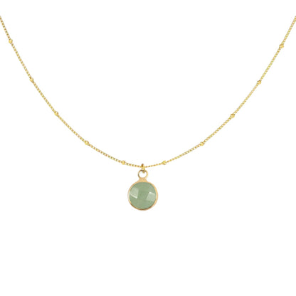Necklace Natural Stone | Gold