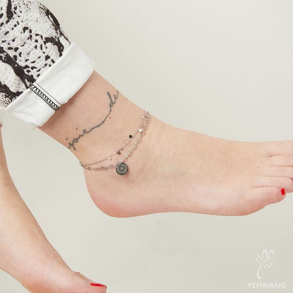 Anklet Sun | Silver