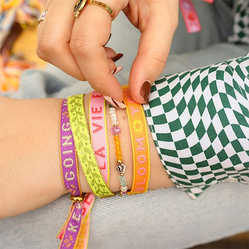 Ribbon Bracelet Flowers