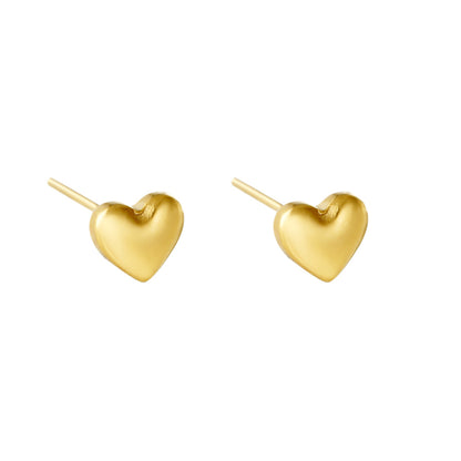 Earrings Hearts Gold