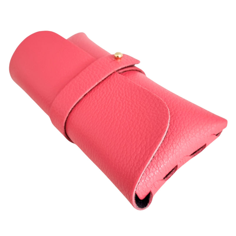 Glasses case Leather Coral