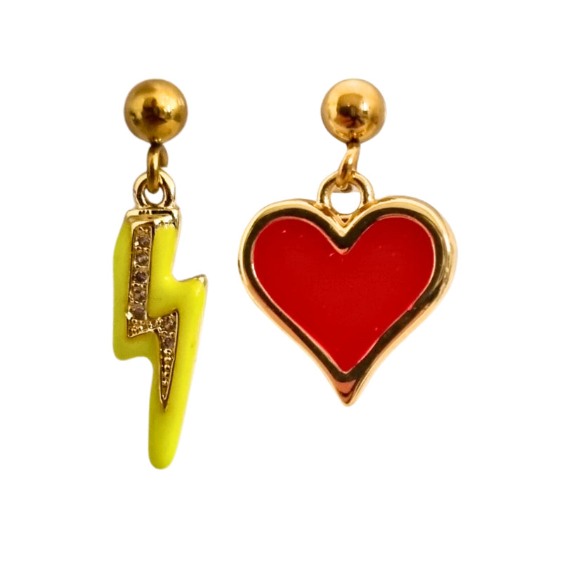 Oorbellen Lightning Love | Goud