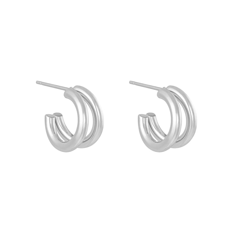 Earrings Circles 2 Silver