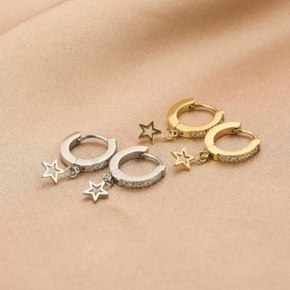 Earrings Sparkle Stars | Gold