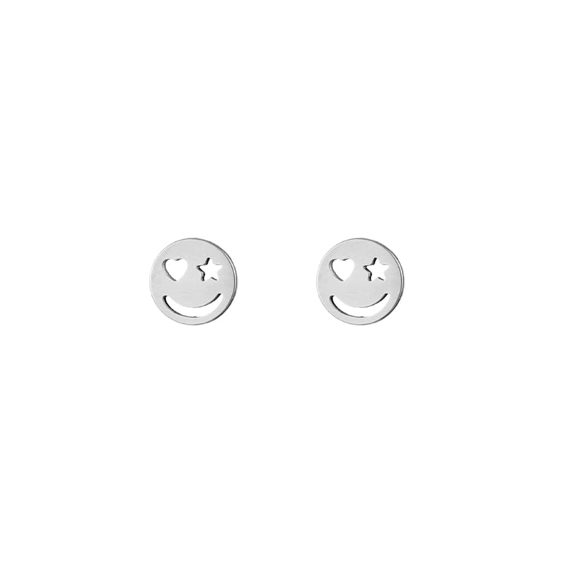Earrings Smiley | Silver
