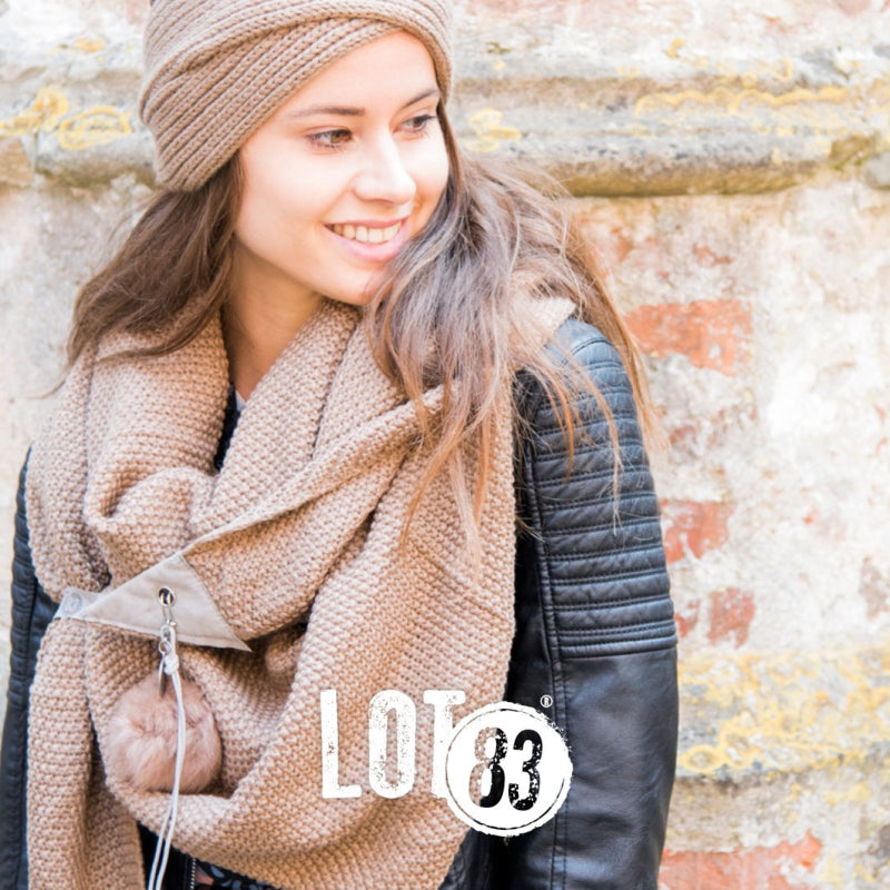 LOT83 | Sjaal Jo Taupe