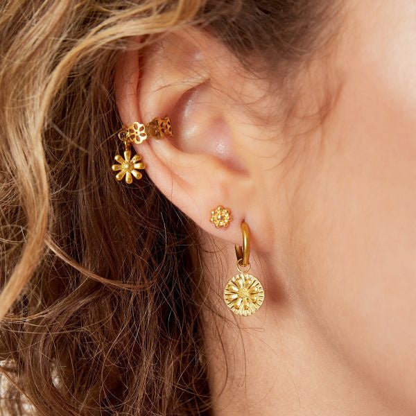 Earrings Flowers | 07 Gold