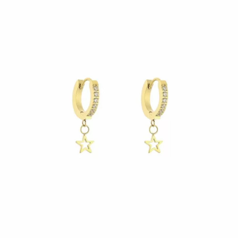 Earrings Sparkle Stars | Gold