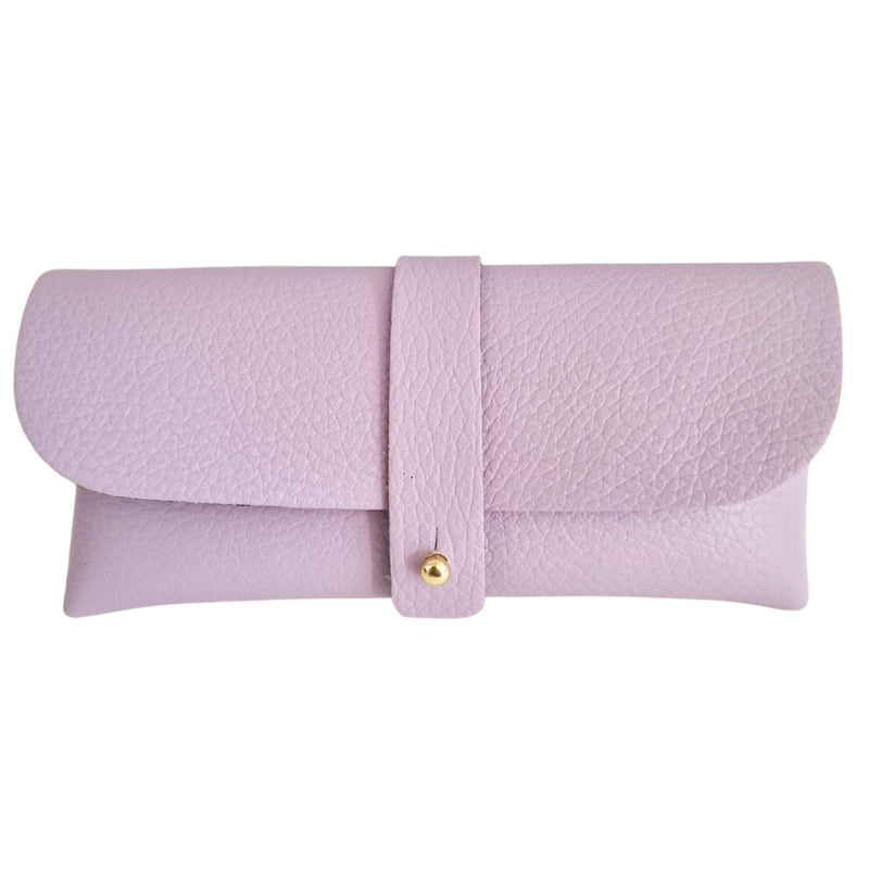Glasses case Leather Lilac