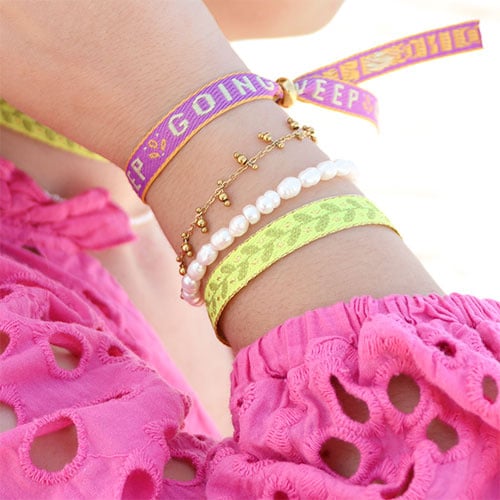 Ribbon Bracelet Flowers