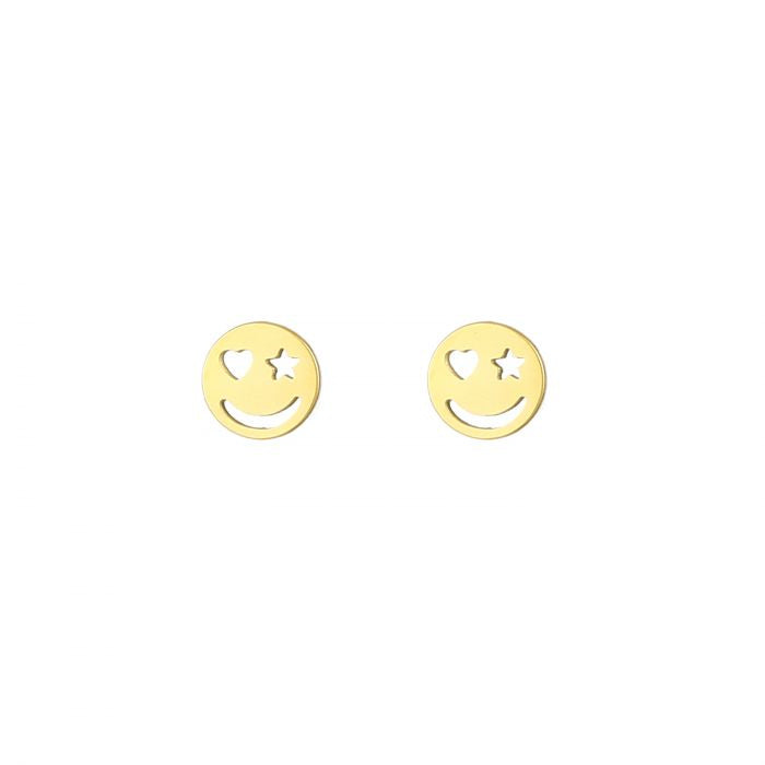 Earrings Smiley | Gold